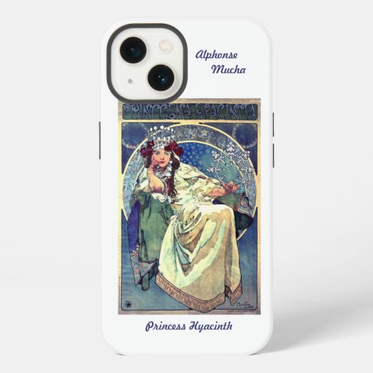 iPhone 13 Fall Alphonse Mucha Art Nouveau Hülle (Rückseite)