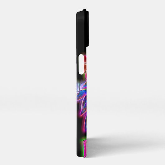 iPhone 13 Fall mit elektrischen Blume in Pot Hülle (Rechte Seite)