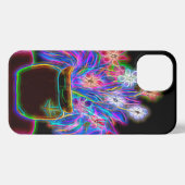 iPhone 13 Fall mit elektrischen Blume in Pot iPhone Hülle (Rückseite (Horizontal))