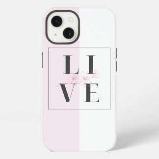 iPhone 13 Hülle rosa weiß