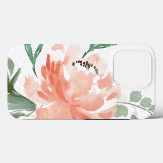 iPhone 13 Pro Case - Wasserfarben Pink (Rückseite (Horizontal))