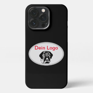 iPhone 13 Pro Hülle Dein Bild Mastiff Bulldog Logo