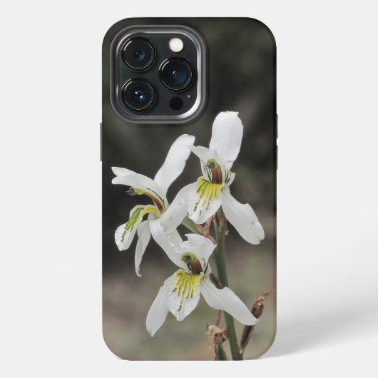 iPhone 13 Weißes Orchideen-Case Hülle (Hinten)