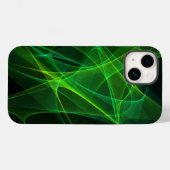 iPhone 14 abstrakte schwarz grüne Hüllen (Rückseite (Horizontal))