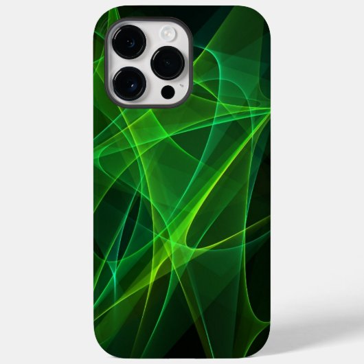 iphone 14 abstrakte schwarz grüne Hüllen max pro (Rückseite)