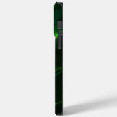 iphone 14 abstrakte schwarz grüne Hüllen max pro (Rückseite / Links)