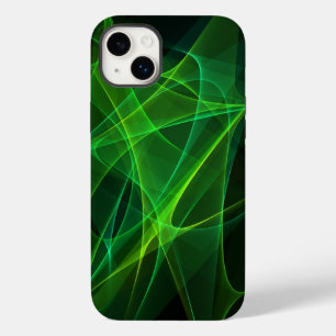 iPhone 14 abstrakte schwarz grüne Hüllen plus
