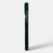 iPhone 14 abstrakte schwarz grüne Hüllen plus (Rückseite / Links)