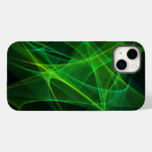 iPhone 14 abstrakte schwarz grüne Hüllen plus (Rückseite (Horizontal))