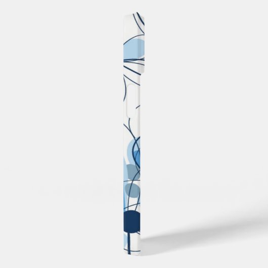 iPhone 14 Case-Blue Blumen Case-Mate iPhone Hülle (Rückseite / Rechts)