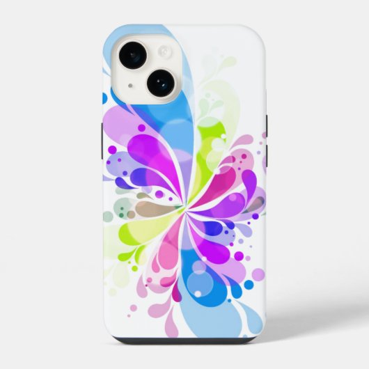 iPhone 14 Case-Colorful Splash Hülle (Rückseite)