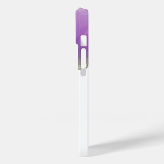 iPhone 14 Case-Purple Flowers Case-Mate iPhone Hülle (Rückseite / Links)