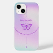 iPhone 14 Case - Reflektiver Schmetterling (Rückseite)
