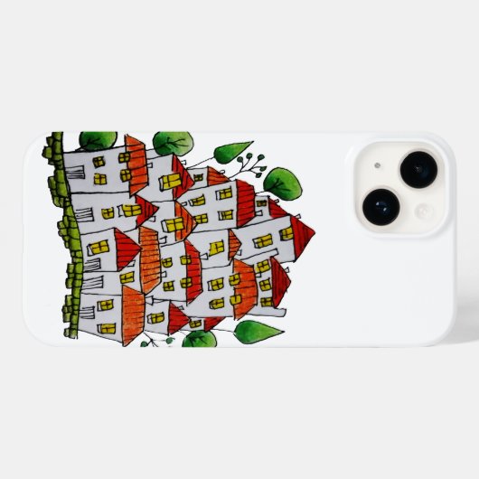 iPhone 14 Gehäuse (Doodle - Hand gezeichnet) Case-Mate iPhone Hülle (Rückseite (Horizontal))