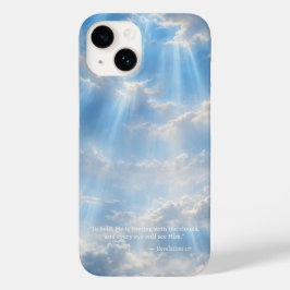 iPhone 14-Hülle • Leuchtende Wolken mit Bibelvers Case-Mate iPhone 14 Hülle