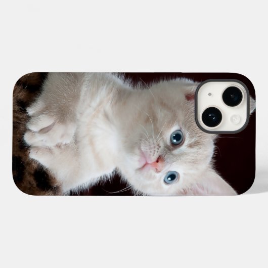 iPhone 14 Hüllen Katz Liebe (Rückseite (Horizontal))