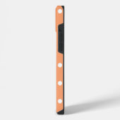 iPhone 14 Plus harte Gehäuse Orange Punkt Hülle (Linke Seite)
