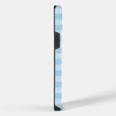 iPhone 14 Plus Tough Phone Case Gingham blau Hülle (Rechte Seite)