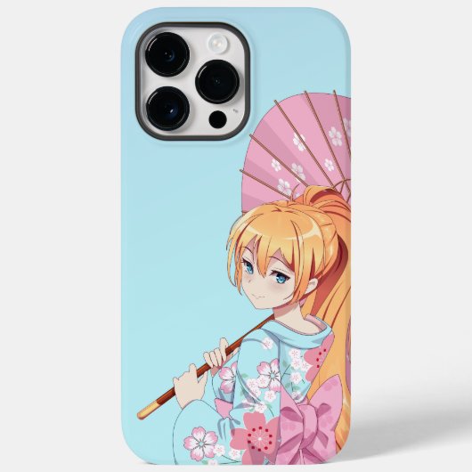 iPhone 14 Pro Max Anime Girl Case Cover (Rückseite)