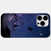 iPhone 14 Pro Max Hülle – Blaue Halloween-Illustra (Rückseite (Horizontal))