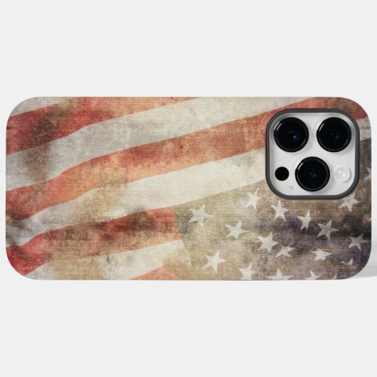 iPhone 14 Pro Max Hüllen mit amerikanischen Fahnen (Rückseite (Horizontal))