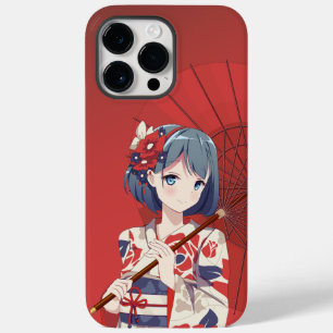 iPhone 14 Pro Max Red Anime Case Cover für Mädchen