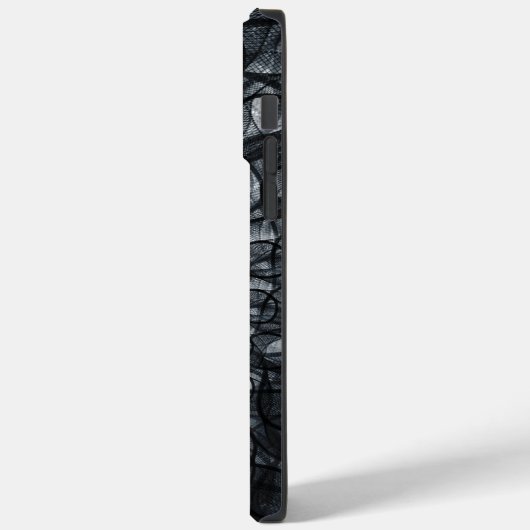 iPhone 14 Pro Max | Schwarze Abstrakte Hüllen (Rückseite / Links)
