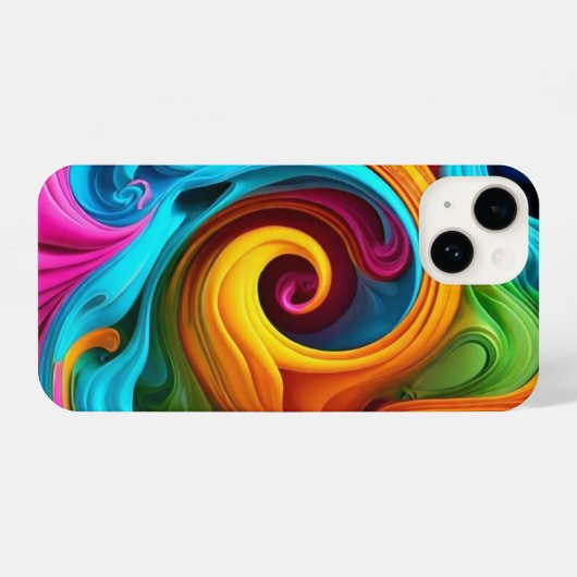 iPhone 14 wo Farbe Eleganz trifft. iPhone Hülle (Rückseite (Horizontal))