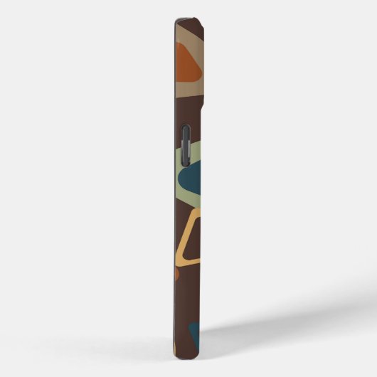 iPhone 15 Case mit modernen Dreiecken aus dem Mitt (Rückseite / Rechts)