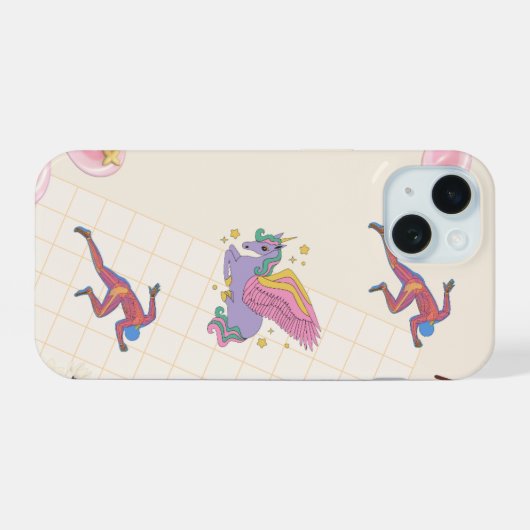  iPhone 15 Case with a unicorn Hülle (Rückseite (Horizontal))