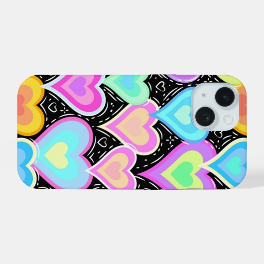 iPhone 15 Cases "Hearts" iPhone 15 Hülle (Rückseite (Horizontal))