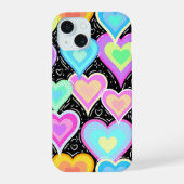 iPhone 15 Cases "Hearts" iPhone 15 Hülle (Rückseite)