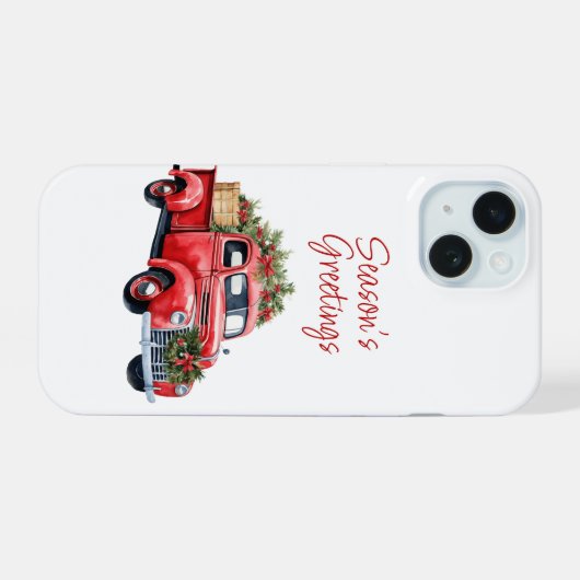 iPhone 15 Christmas Red Truck Case iPhone 15 Hülle (Rückseite (Horizontal))