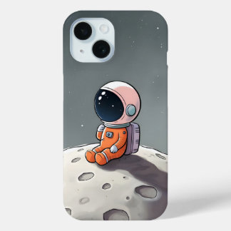 iPhone 15 Fall - Astronaut sitzt auf dem Mond Case-Mate iPhone Hülle