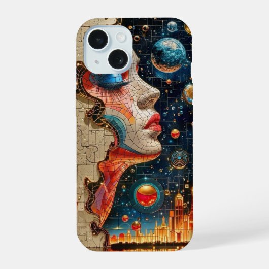 iPhone 15 Fall beste Farben Augensicht Welt Druck iPhone 15 Hülle (Rückseite)