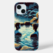 iPhone 15 Fall - Junge Männer in Onsen Case-Mate iPhone Hülle (Rückseite)