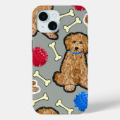iPhone 15 Fall schwere Leistung Goldendoodle Case-Mate iPhone Hülle (Rückseite)