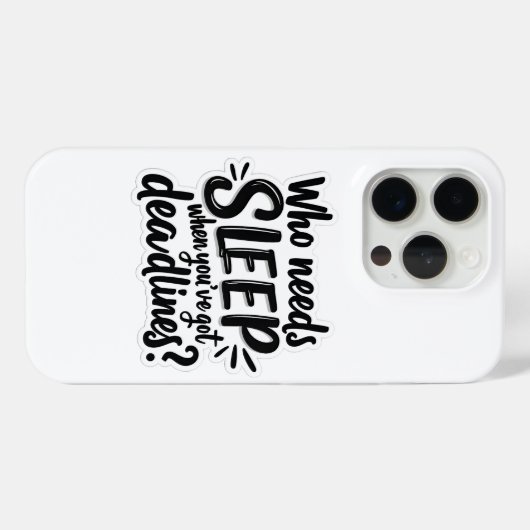 IPhone 15 Fall Wer schlafen muss Case-Mate iPhone Hülle (Rückseite (Horizontal))