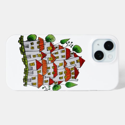 iPhone 15 Gehäuse (Doodle - Hand gezeichnet) Case-Mate iPhone Hülle (Rückseite (Horizontal))