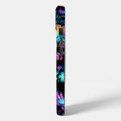 iPhone 15 Handy Fall mit lebhaftem Neon Floral Des Case-Mate iPhone Hülle (Rückseite / Links)
