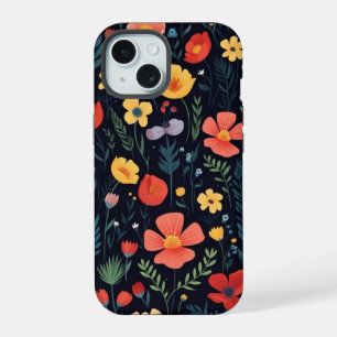 iPhone 15 Hülle mit floralem Art Design