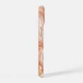 iPhone 15 Hülle Roségold Marmor Personalisierter N (Rechte Seite)