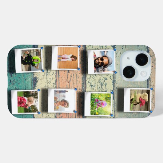 iPhone 15 Personalisiert 7 FotoCollage Case-Mate iPhone Hülle (Rückseite (Horizontal))