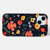 iPhone 15 Phone Case mit Blumendesign (Rückseite (Horizontal))