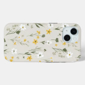 iPhone 15 Phone Case mit elegantem Blumendesign (Rückseite (Horizontal))
