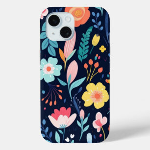 iPhone 15 Phone Case W/Cartoon Art Blumendesign