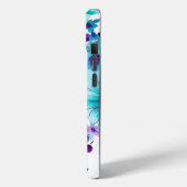 iPhone 15 Phone Case W/ Elegantes Design von Blume (Rückseite / Links)