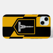 iPhone 15 Plus Case-Mate, Baltimore-Flagge Case-Mate iPhone Hülle (Rückseite (Horizontal))