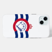iPhone 15 Plus Case-Mate, Cincinnati-Flagge Case-Mate iPhone Hülle (Rückseite (Horizontal))
