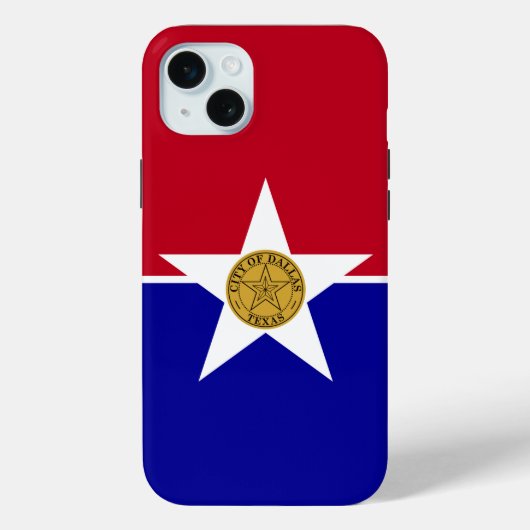 iPhone 15 Plus Case-Mate, Dallas-Flagge Case-Mate iPhone Hülle (Rückseite)